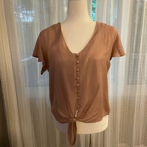 Plush bottom down shirt